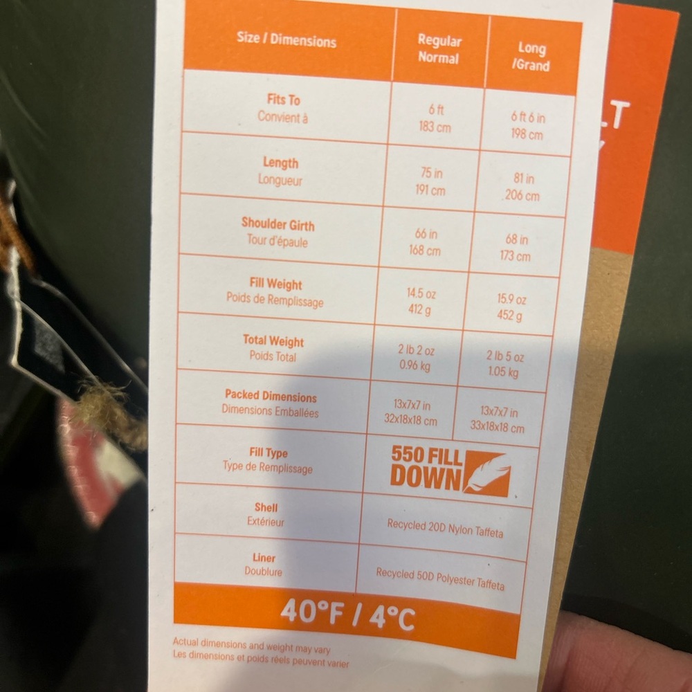Kelty Supernova 40 Degree Sleeping Bag - Picture 6 of 10